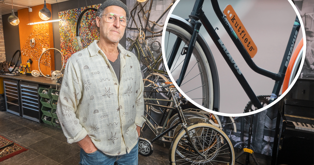 Fietsenmaker Vin (64) heeft een briljant idee: de Kutfiets. Dit is hoe hij werkt