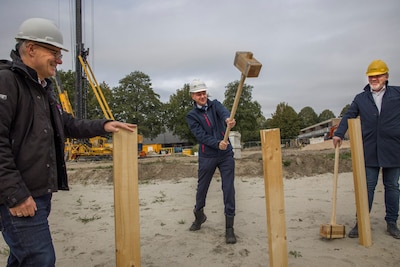 Bouw op terrein van voormalig verzorgingshuis gestart: plek voor 72 appartementen