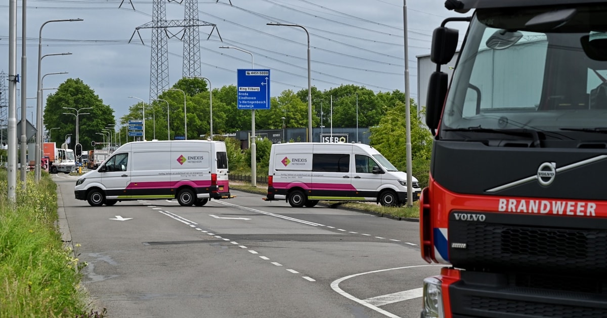 Gaslekkage legt kruising in Tilburg stil: bedrijven zonder gas na afsluiten leidingen