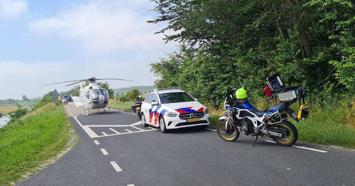 Traumahelikopter rukt uit voor hartstilstand fietser in Retranchement