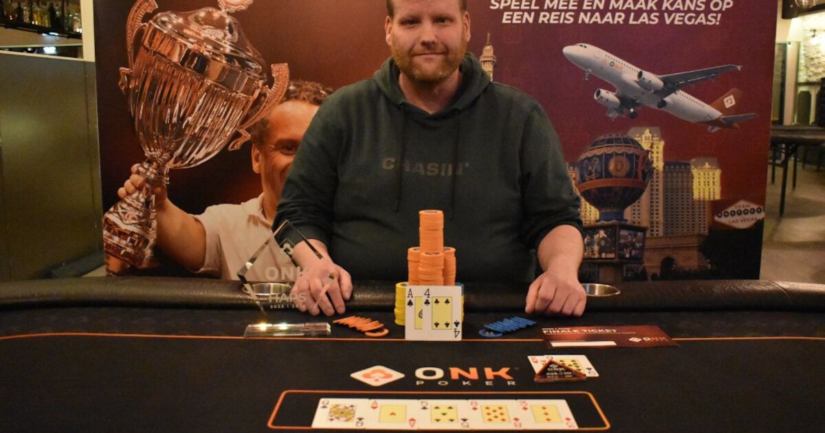 Johan van de Pol uit Wageningen wint voorronde ONK Poker