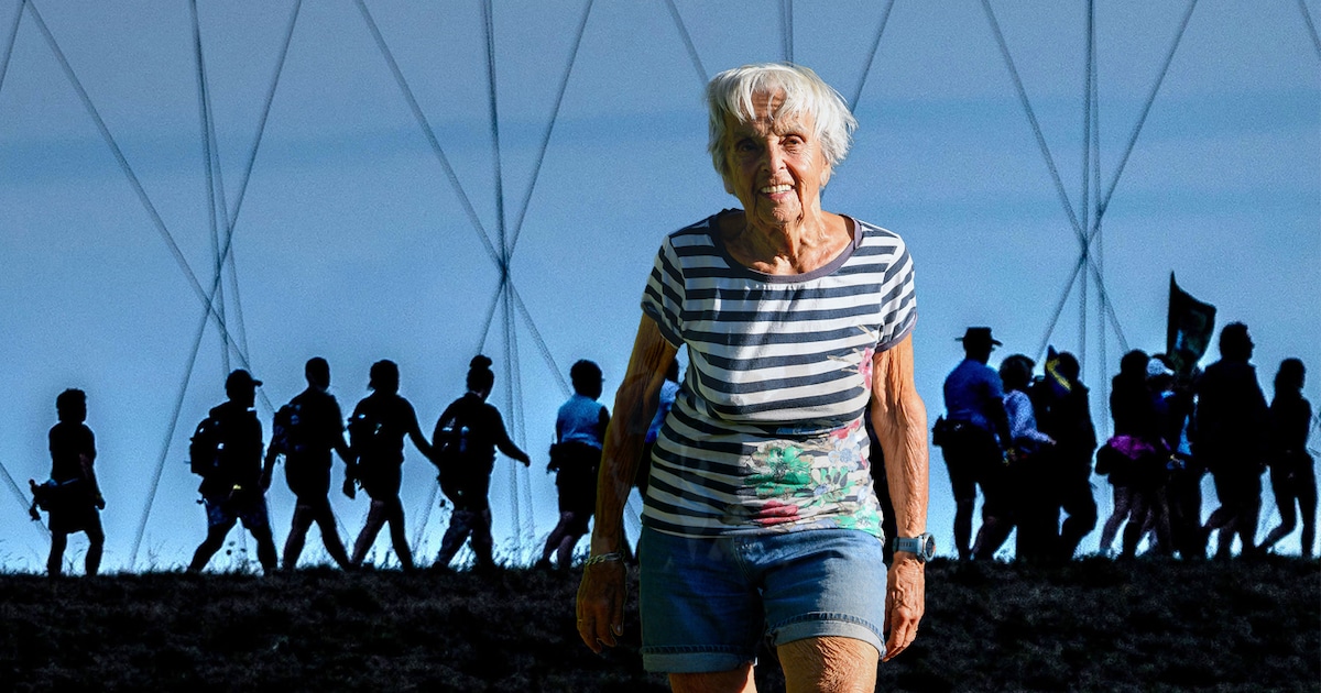 Blanche (92) is de oudste vrouw die meedoet aan de Nijmeegse Vierdaagse: ‘Ik loop nooit blaren’