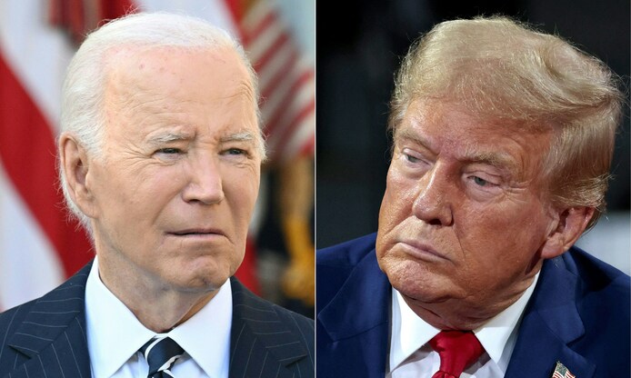 Joe Biden en Donald Trump.