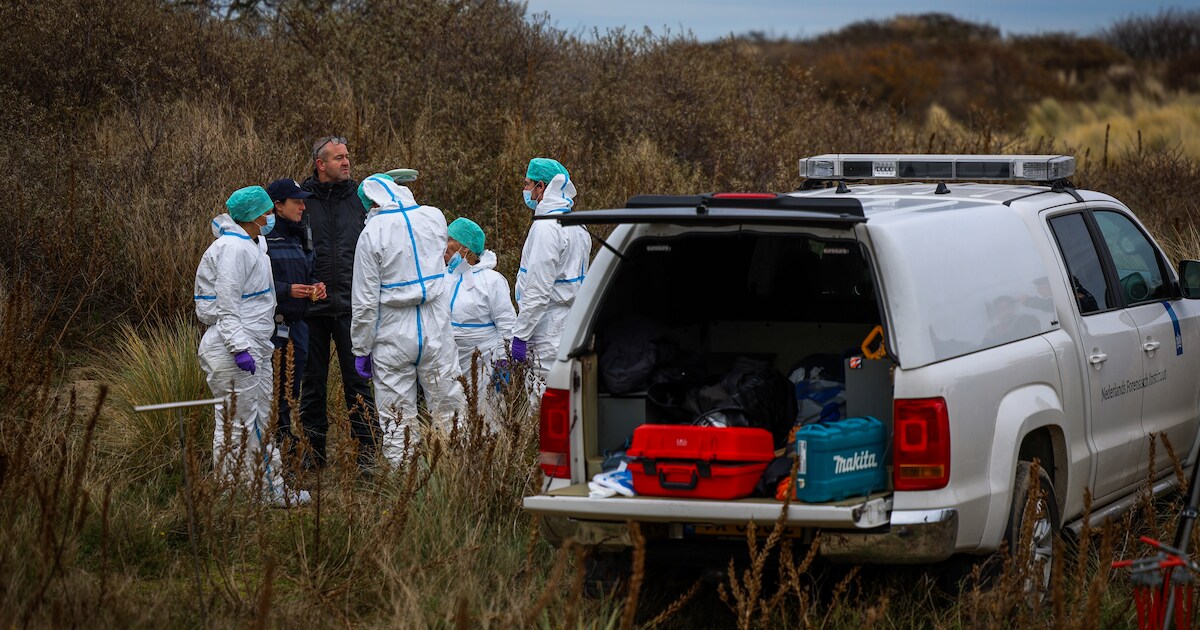 Delen van een skelet gevonden in duinen bij Hoek van Holland