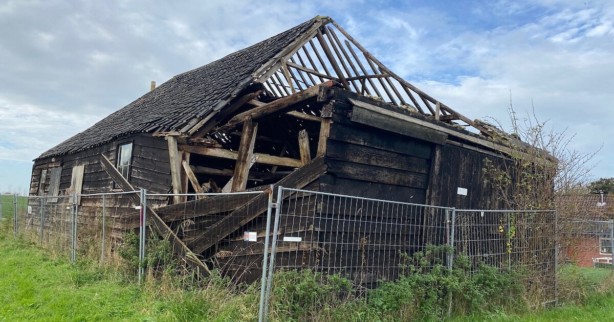 BOEi wil af van ingestorte Napoleonschuur bij Scharendijke; Achteraf is er geen budget voor