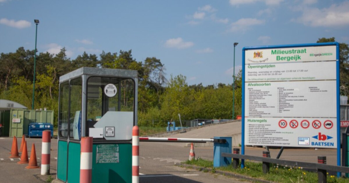 Milieustraat Bergeijk tijdelijk gesloten