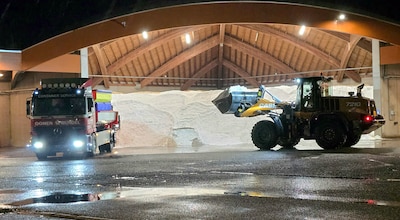 In de zoutkathedraal van Breda begon de strijd tegen sneeuw en ijzel