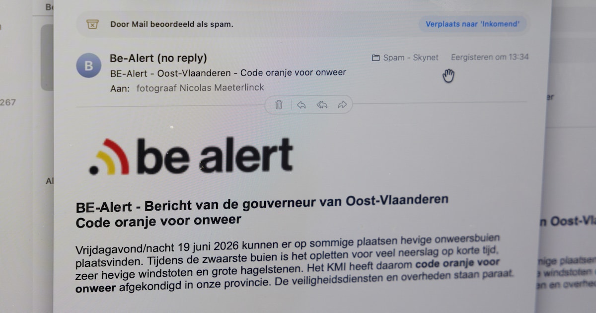 Stabroek test BE-Alert donderdag 1 oktober