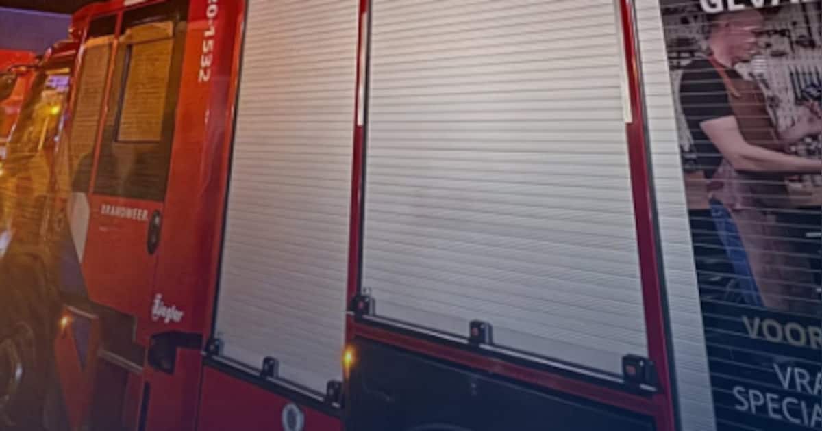 Hulpdiensten rukken uit voor brandende stoel in flat in Bergen op Zoom