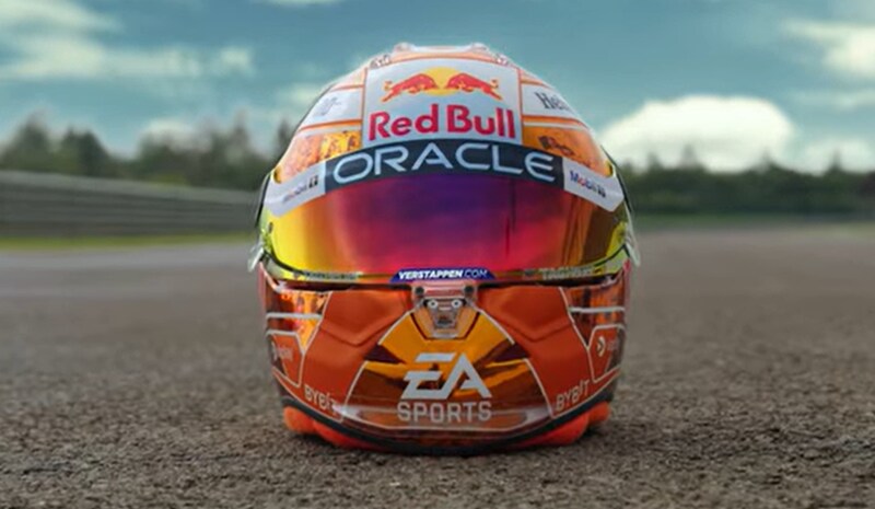 Max Verstappen onthult speciale oranje helm als ode aan zijn fans: ‘Erg ...