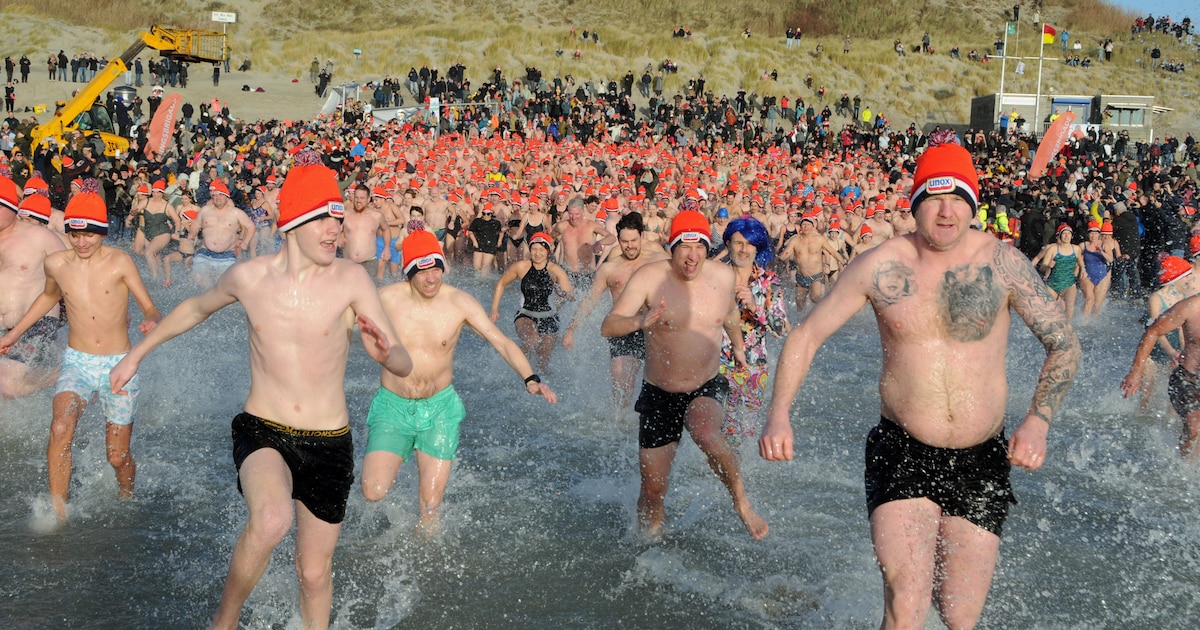 Meerdere nieuwjaarsduiken in Zeeland afgelast vanwege de harde wind: ‘Stel dat er iets was gebeurd’