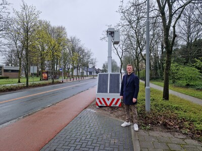 De ‘flexflitser’ in Made heeft in twee maanden bijna 2000 hardrijders te pakken