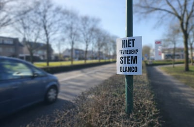 Blancostem.nl roept op blanco te stemmen in Waalwijk, Tilburg en Dongen: ‘Een middel om de discussie