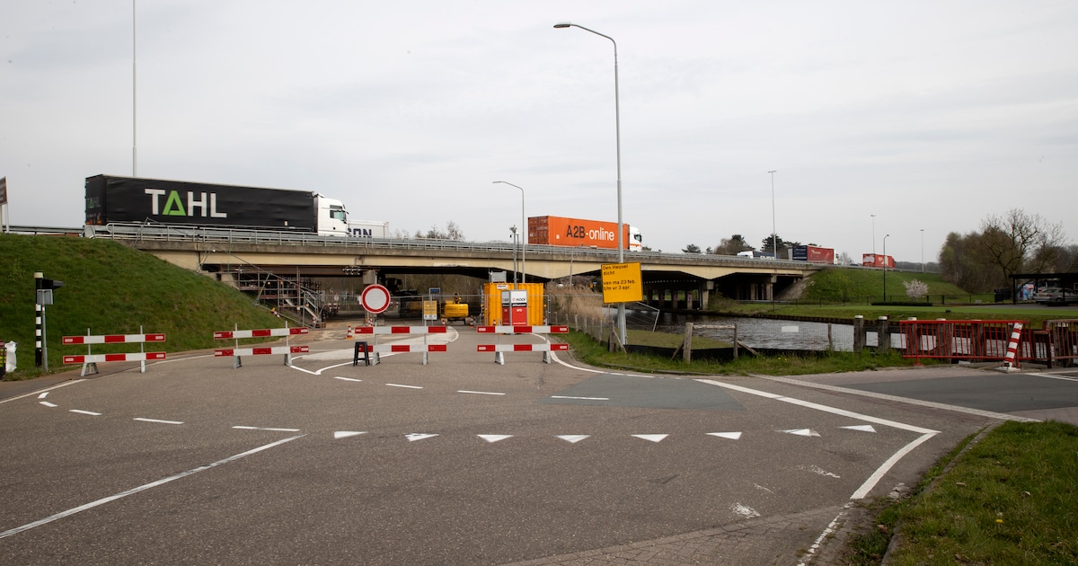 A58-brug bij Oirschot krijgt tijdelijke betonnen bypass om geluidsoverlast te beperken