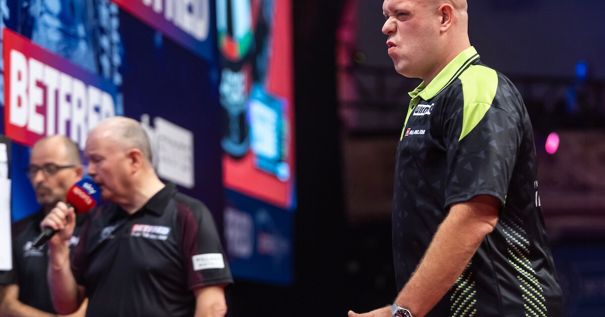 Na grote masterclass verliest Michael van Gerwen eerstvolgende wedstrijd, Josh Rock te sterk voor de