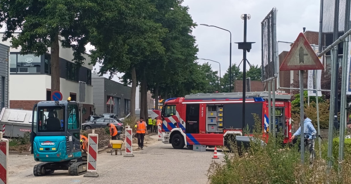 Gaslekkage op Kelvinring in Alblasserdam