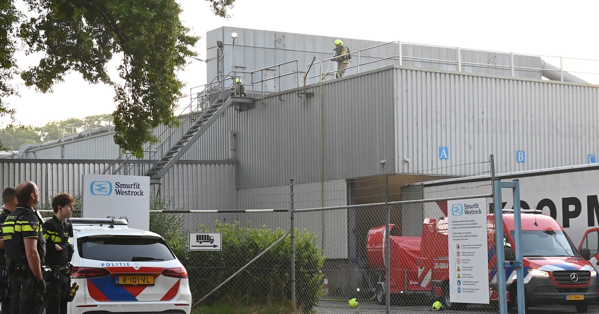 Brand uitgebroken bij Smurfit Kappa in Oosterhout, begon mogelijk in shredder
