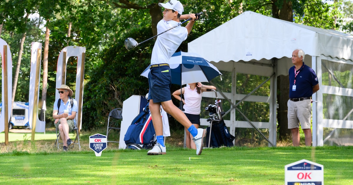Casper (14) gaat niet naar school, maar leeft voor zijn sport: ‘Online les en iedere dag golfen’