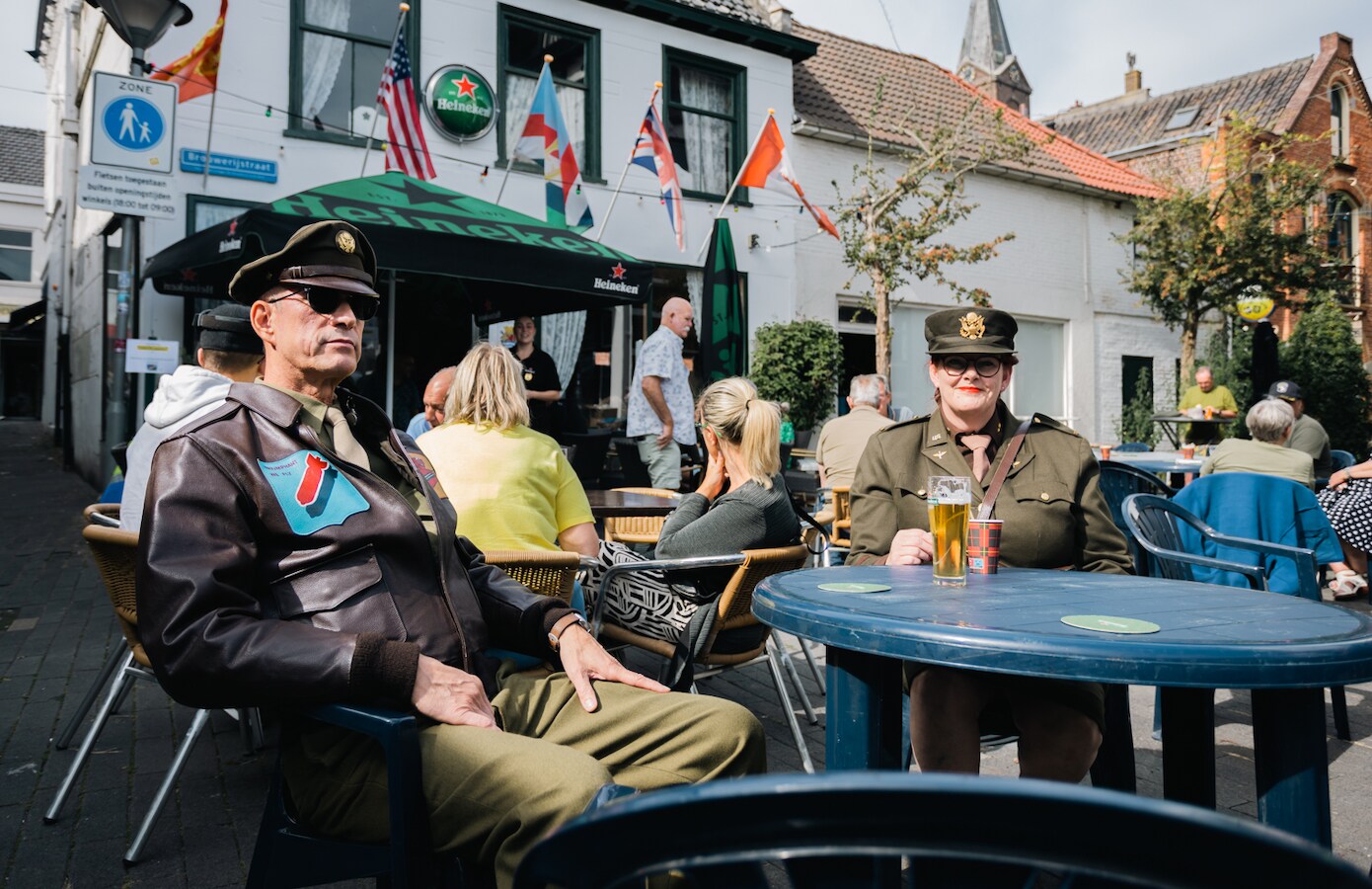 Chris en Saskia willen volgend jaar meer re-enactmenspelers meenemen naar Victory Day in Terneuzen.