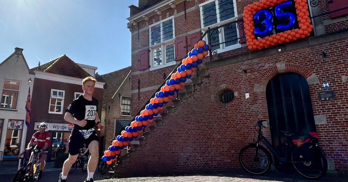 Eerste lopers Roparun passeren Oud-Beijerland
