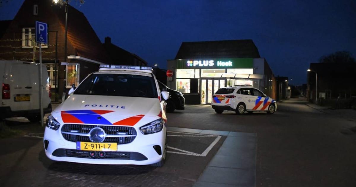 Mislukte overval op supermarkt in Hoek, politie houdt verdachte dezelfde avond aan