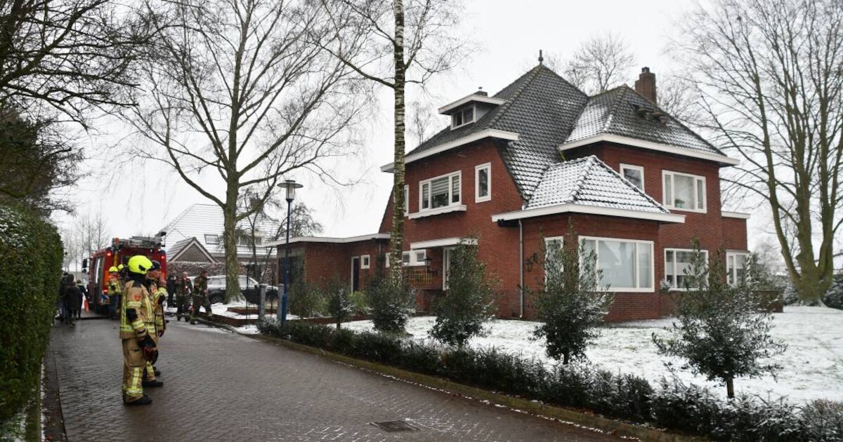 Brand op zolder in Scherpenisse