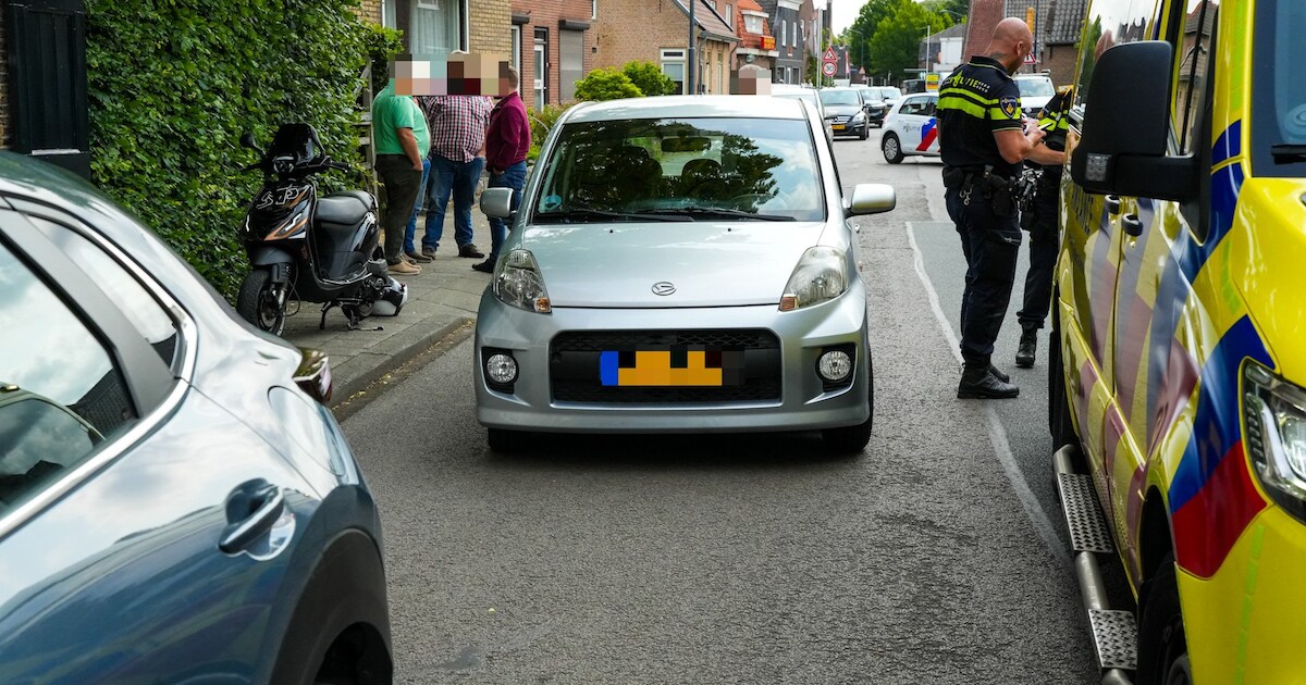 Jonge scooterrijder gewond na botsing met auto in Sprang-Capelle | Waalwijk