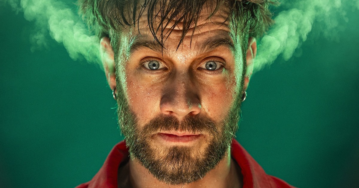 Vlaamse cabaretier Pieter Verelst in Weeffabriek Geldrop