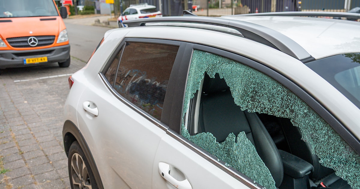 Inbrekers slaan 12 autoruiten kapot in Breda en laten bloedspoor achter