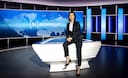 Mariëlle Tweebeeke in het decor van actualiteitenprogramma Nieuwsuur.